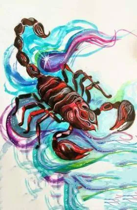 scorpio painting